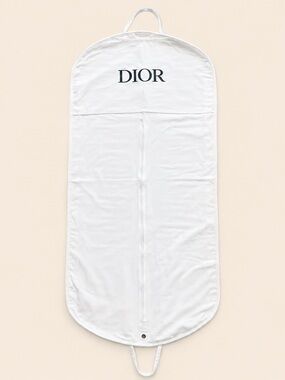 DIOR White Garment Bag - Cotton